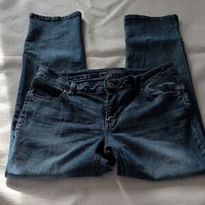 Maurices Women's Skinny Jeans in Dark Blue Denim
